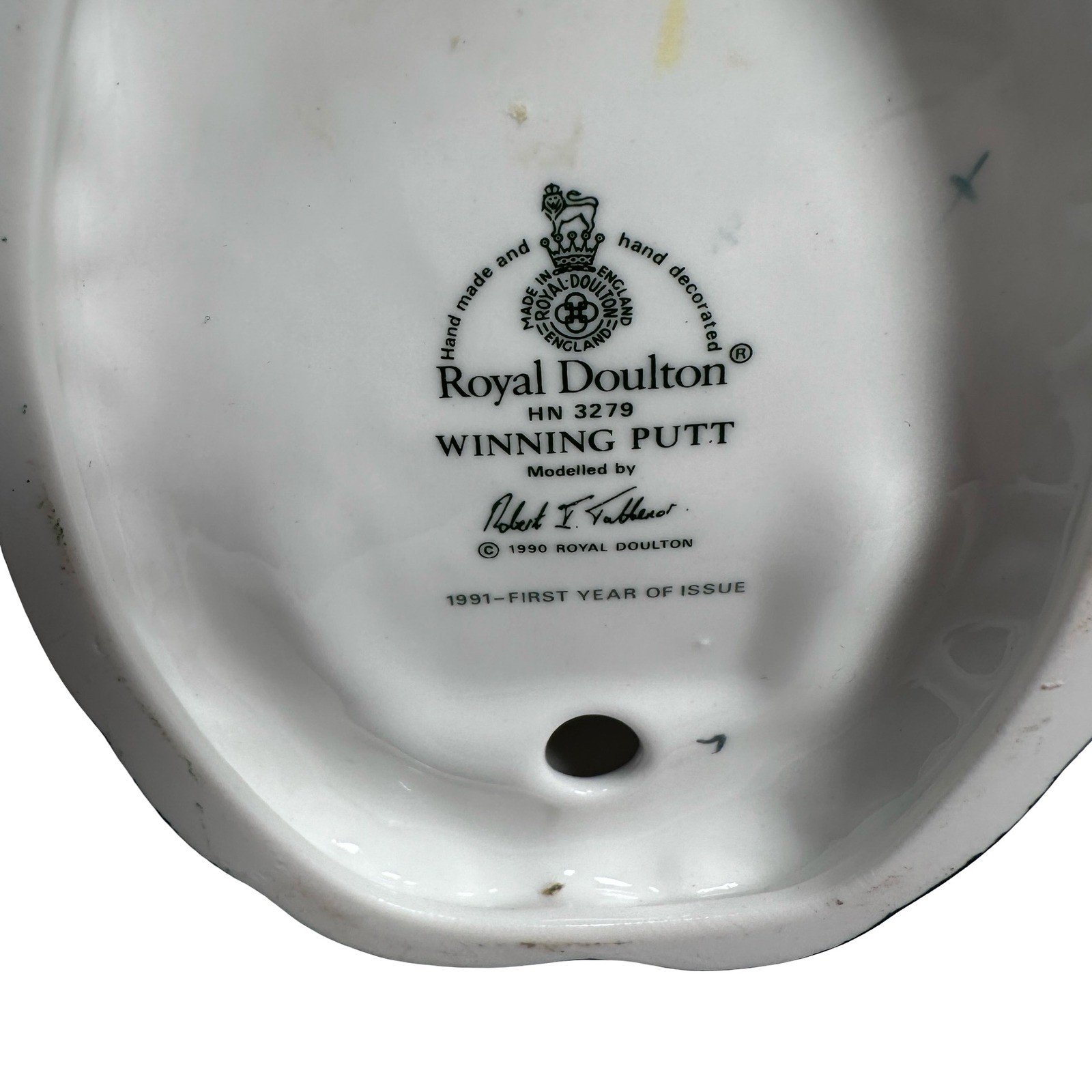 Royal Doulton Winning Putt HN 3279 Porcelain Figurine 1991 First Year of Issue