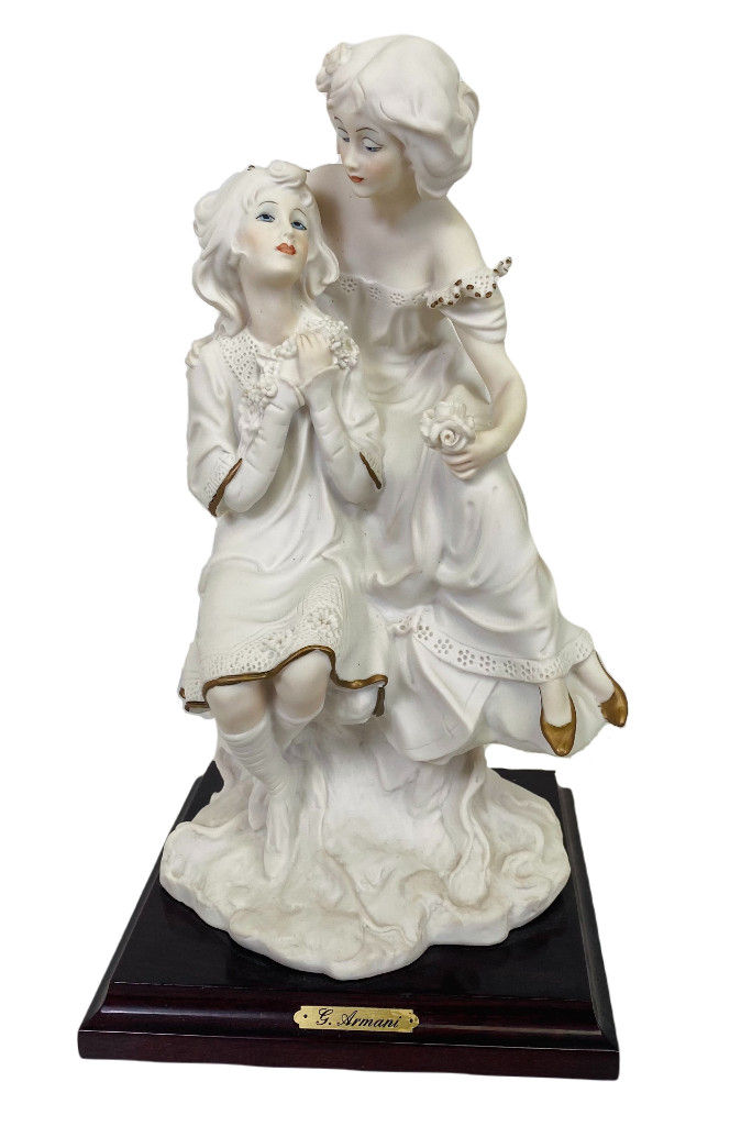 Giuseppe Armani Maternity Mother & Child Daughter Porcelain Figurine Florence 87
