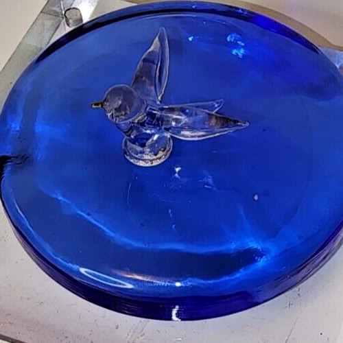 Crystal Little Bird blue Figurine