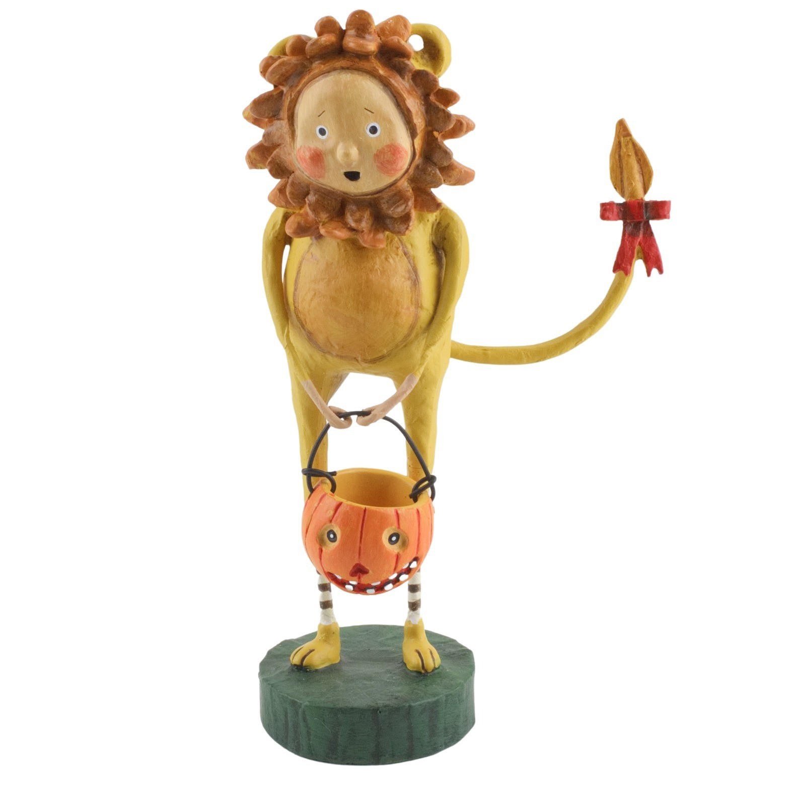 Lori Mitchell King of the Jungle Lion Wizard of Oz Halloween Folk Art Figurine