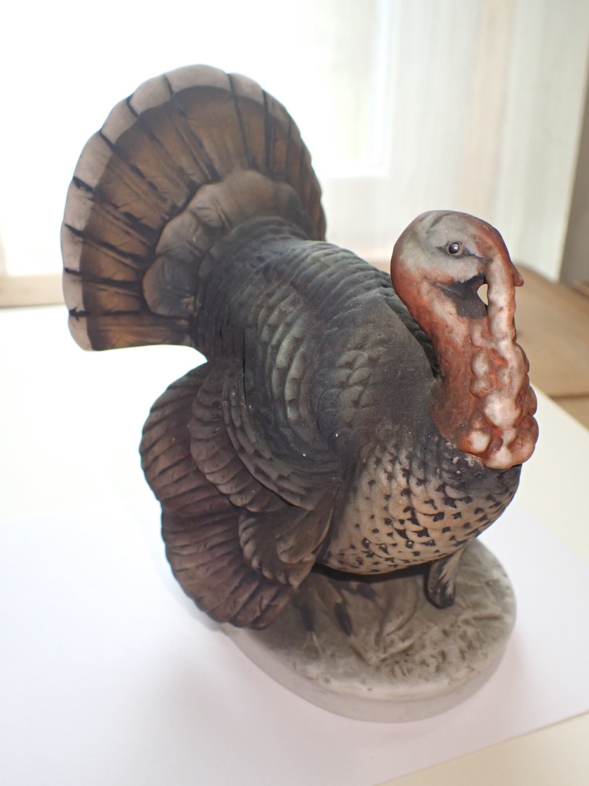 Vintage Lefton Porcelain Turkey Figurine PRISTINE