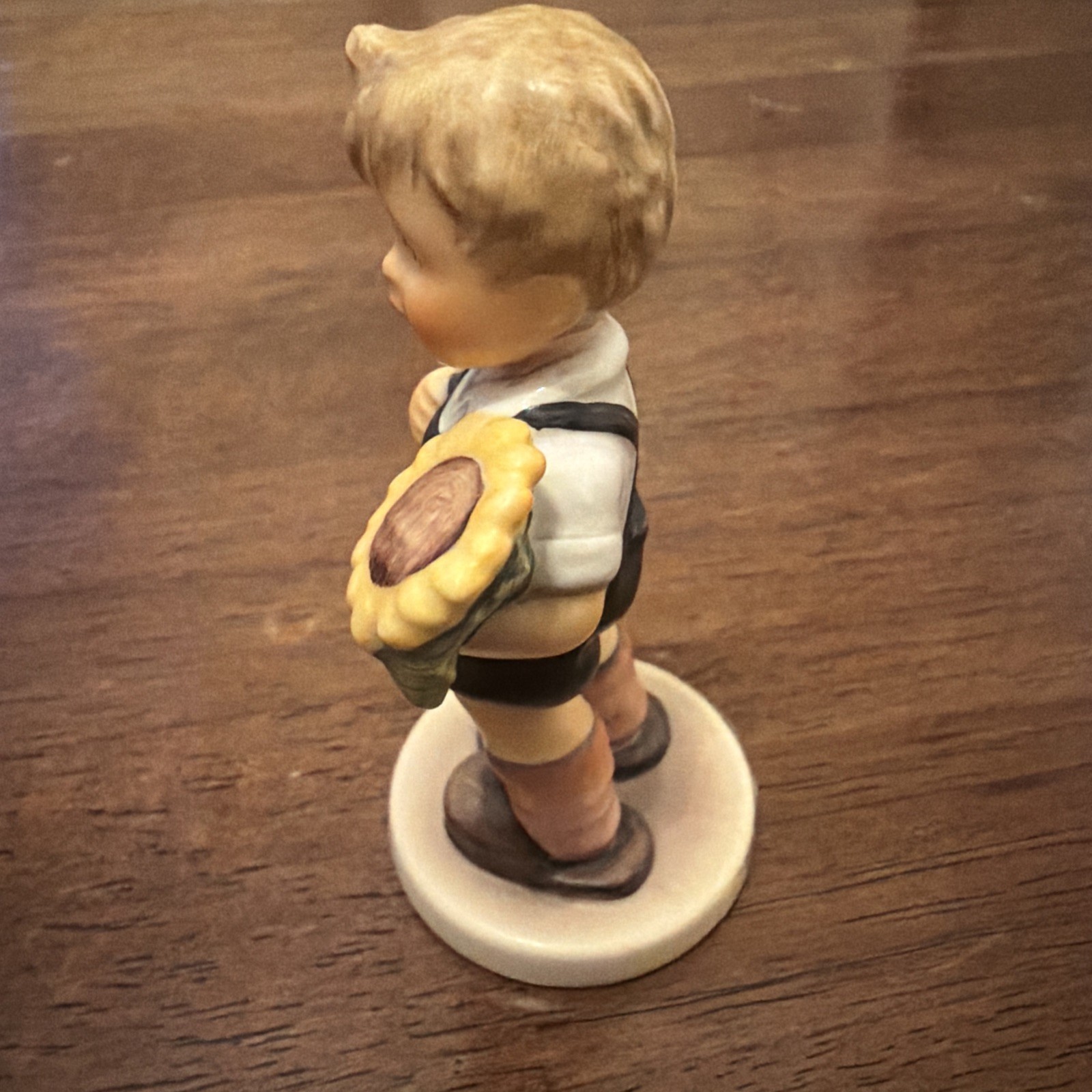 Hummel Goebel #2219 Sunflower Boy TMK8, 3.5 inches tall No Box