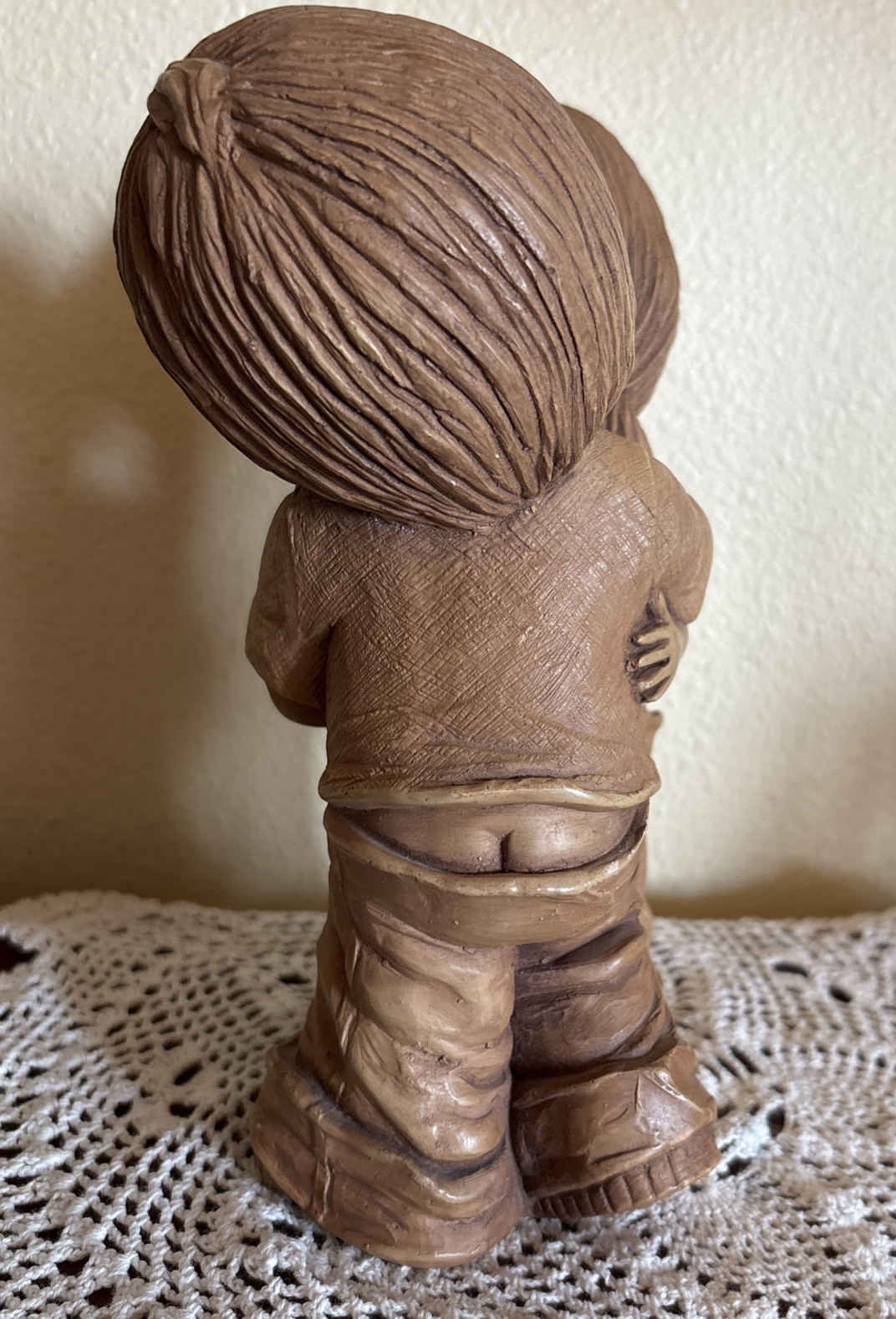 Vintage Bill Mack FANNYKINS 8″ Statue Figurine Sculpture “FIRST KISS” Boy Girl