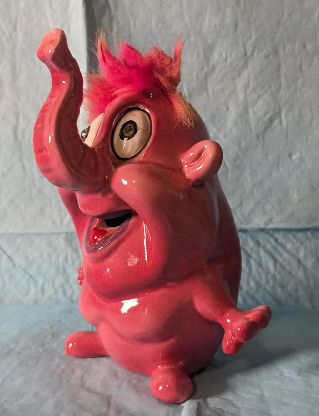 Rare Vintage PSYCHO CERAMICS Pink Elephant Guy Figure KREISS