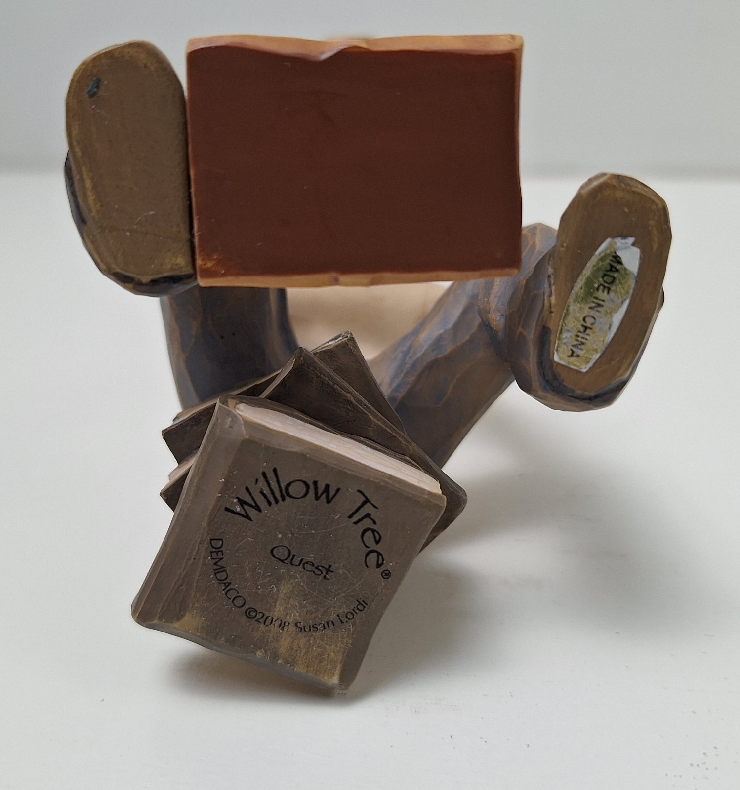 Willow Tree Figurine “Quest”, Seated Young Man Reading/Studying a Book, No Box