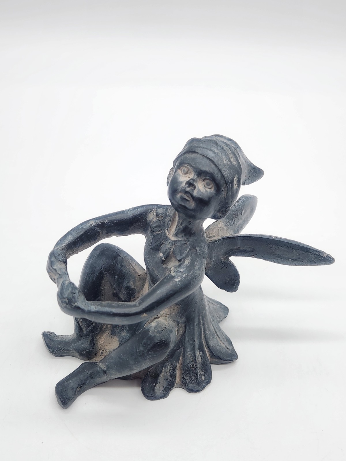 Andrea By Sadek Black Resin Fairy Figurine – Mythical Pixie Garden Decor