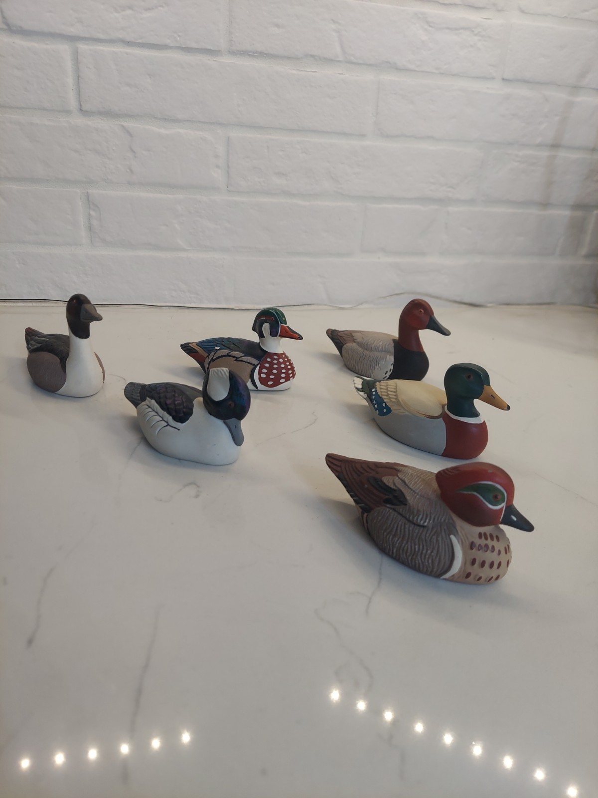 Vintage, Avon Collector Duck Series Figurines, Set of 6 Ducks 1983/1984