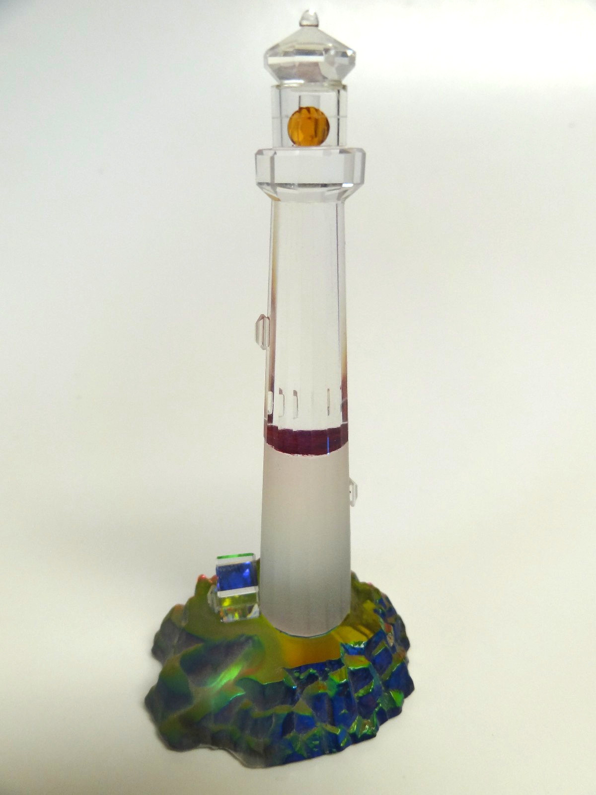Crystal World Multicolored Crystal “Bernegat Lighthouse” Long Beach Island