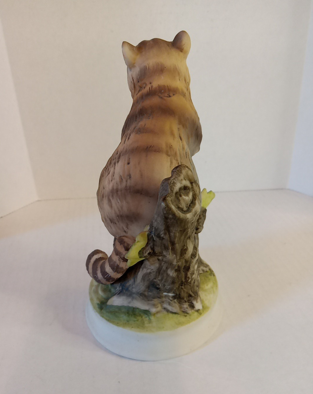 Vintage Porcelain Raccoon Figurine Angeline Original Hand Painted in Japan 6.25″