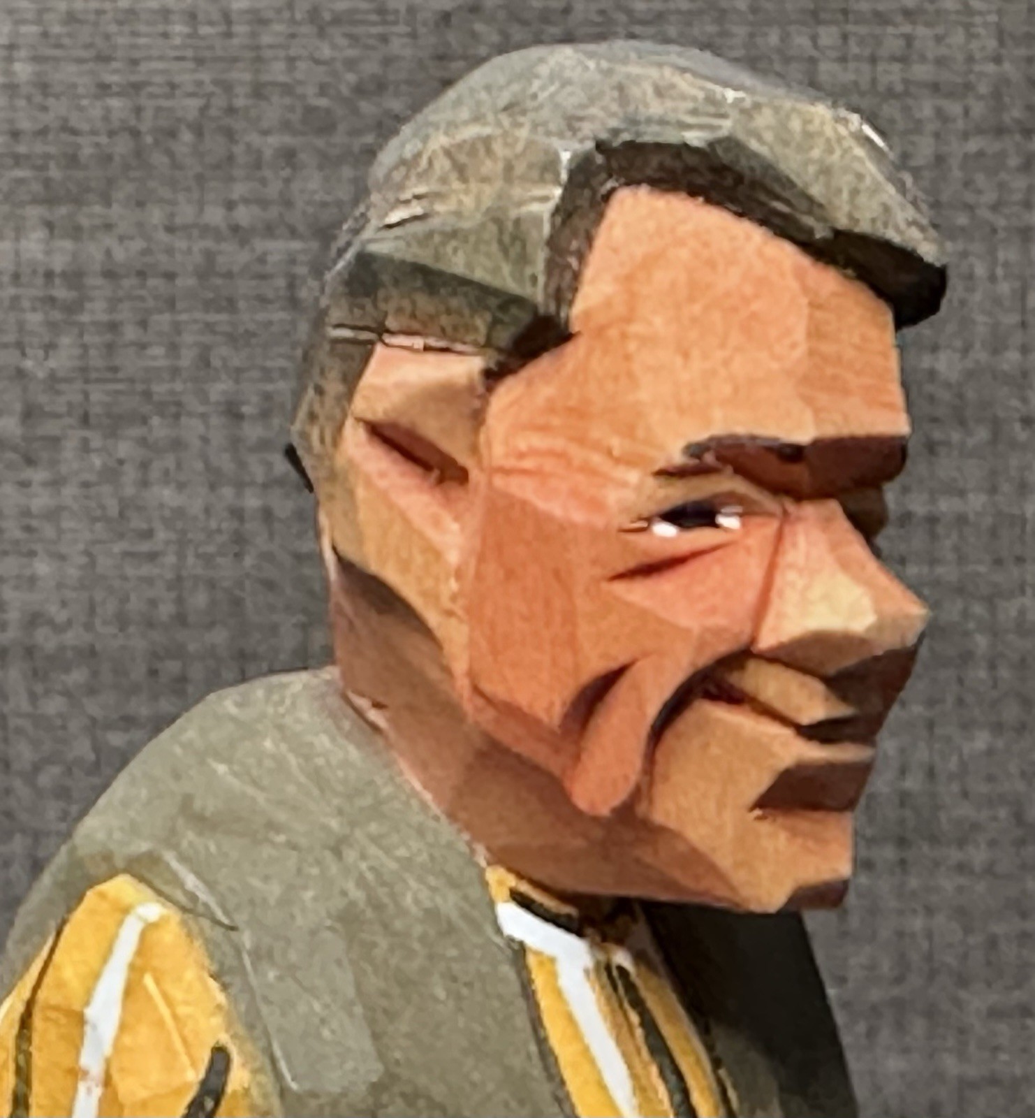 Vintage Nils Gunnarsson Wood Carving Man Reading Book Signed