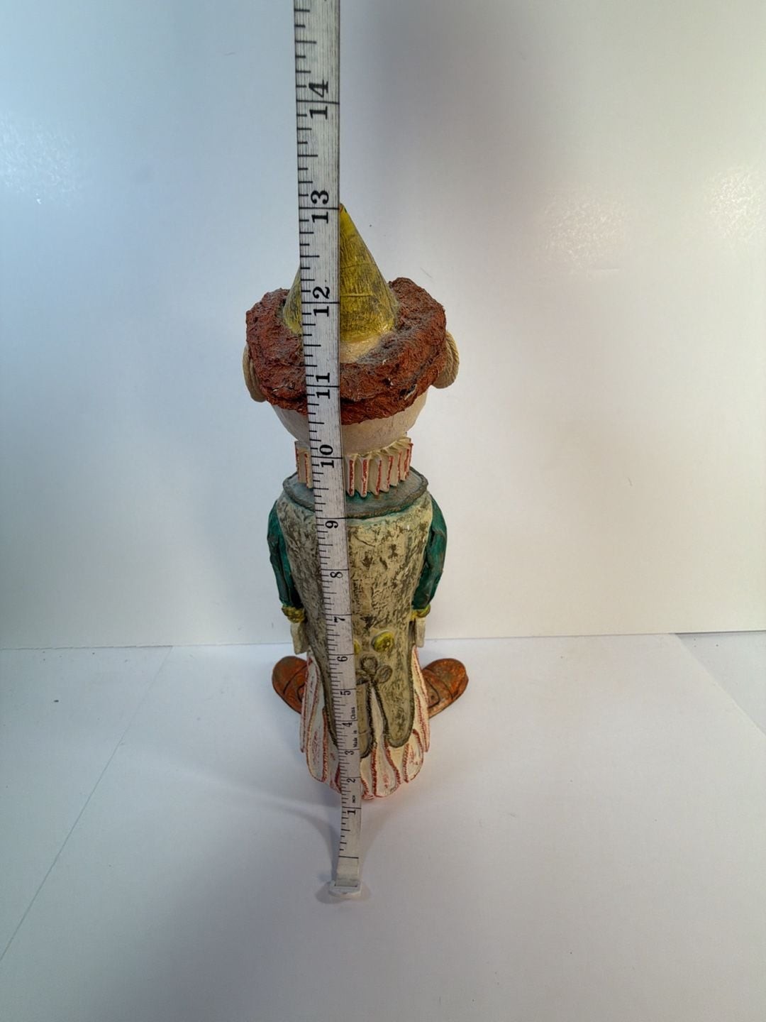 Vintage Hand-Painted Paper Mache Clown Figurine 14 Inch