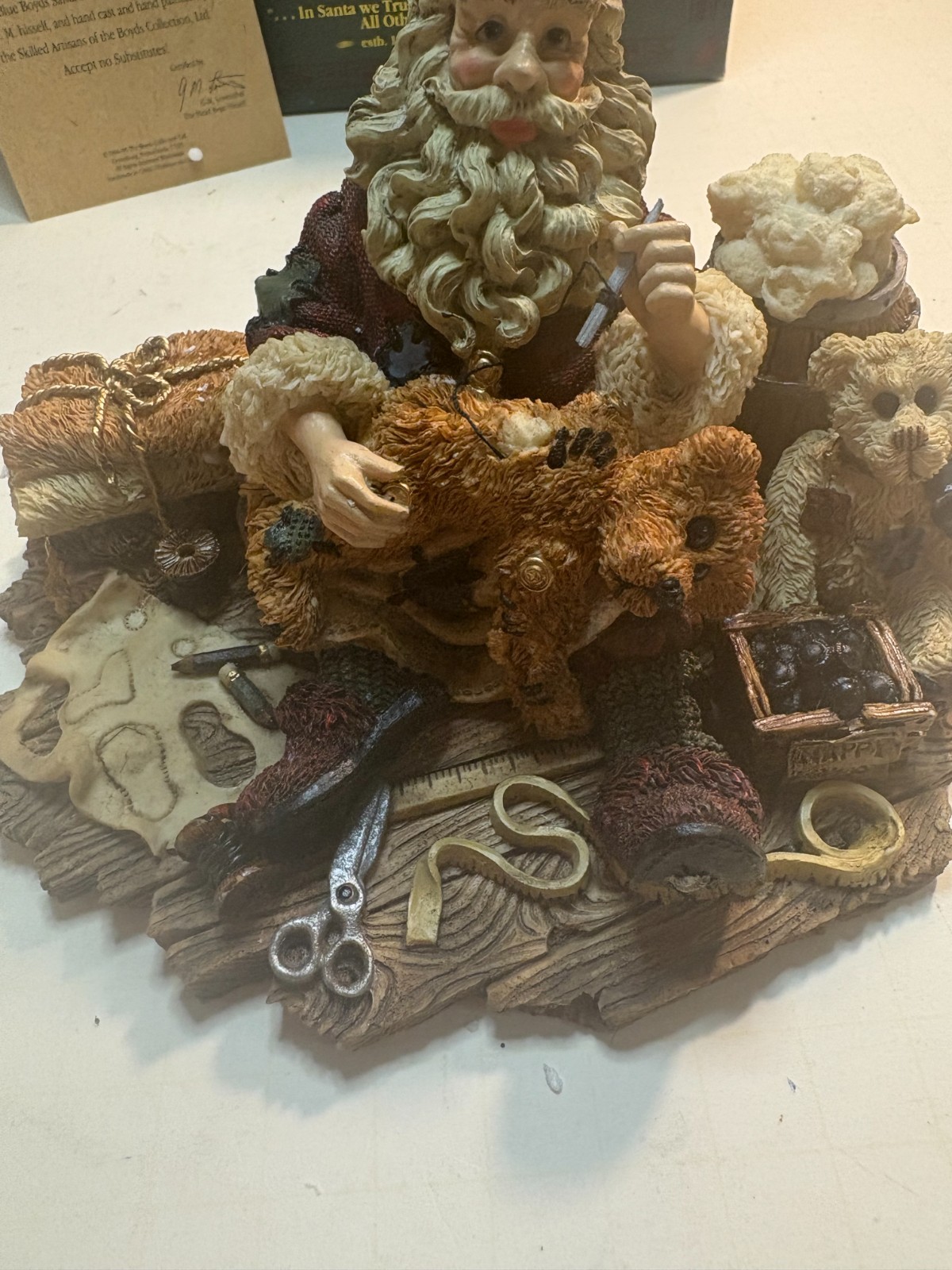 New Boyds Bear Santa & Friends Santa’s Hobby series Numbered on bottom