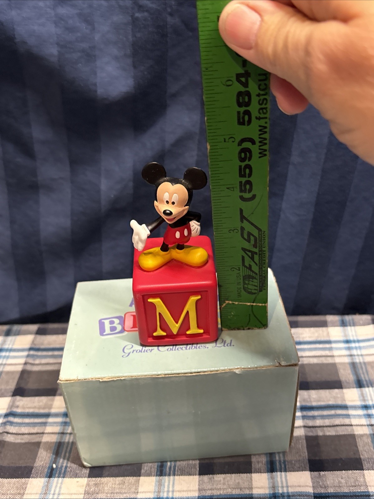 Disney Alphabet Fun Blocks By Grolier Collectibles Letter M X5