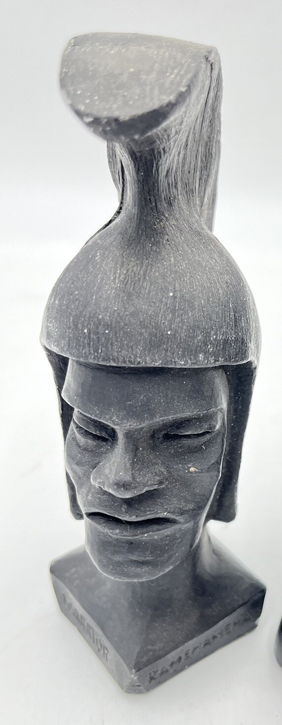 Made in Hawaii Warrior With Lava 4 Inch Man Bust