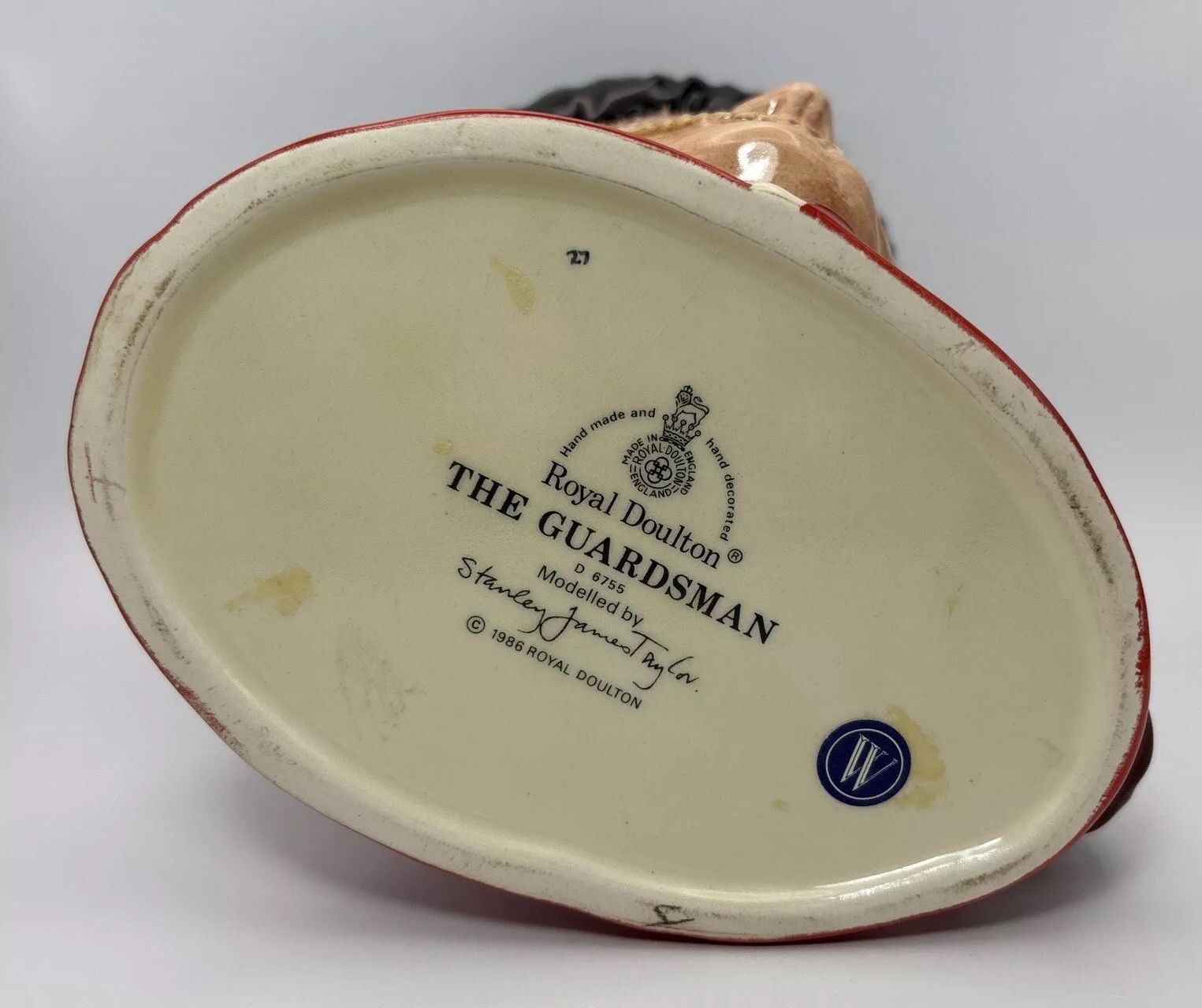 Royal Doulton – 8.25” The Guardsman Toby Jug D6755 Excellent Condition 1986