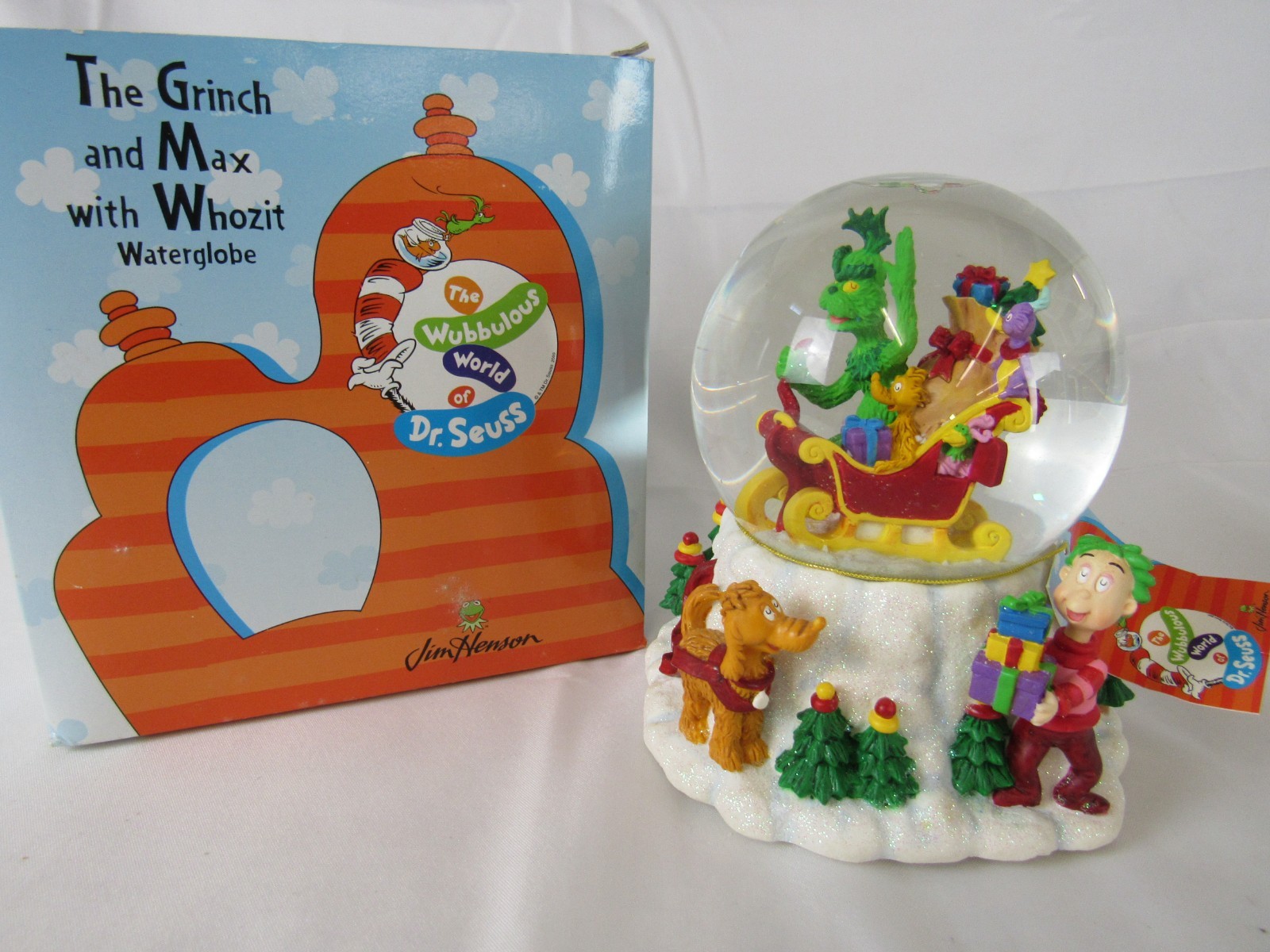 Westland Dr. Seuss The Grinch & Max & Whozit Waterglobe/ Snowglobe MIB C595