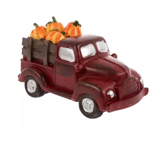 Green Retro, Truck With Apples Martha Stewart Full Harvest, Thanksgiving Decor