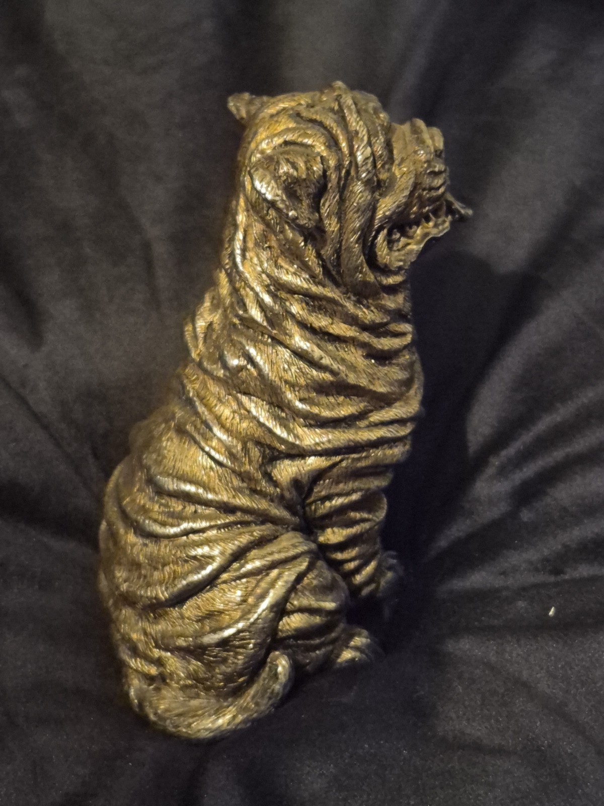 RARE Raimond Shar Pei Dog Statue Figurine – 20G Electroform Sterling Italian 925