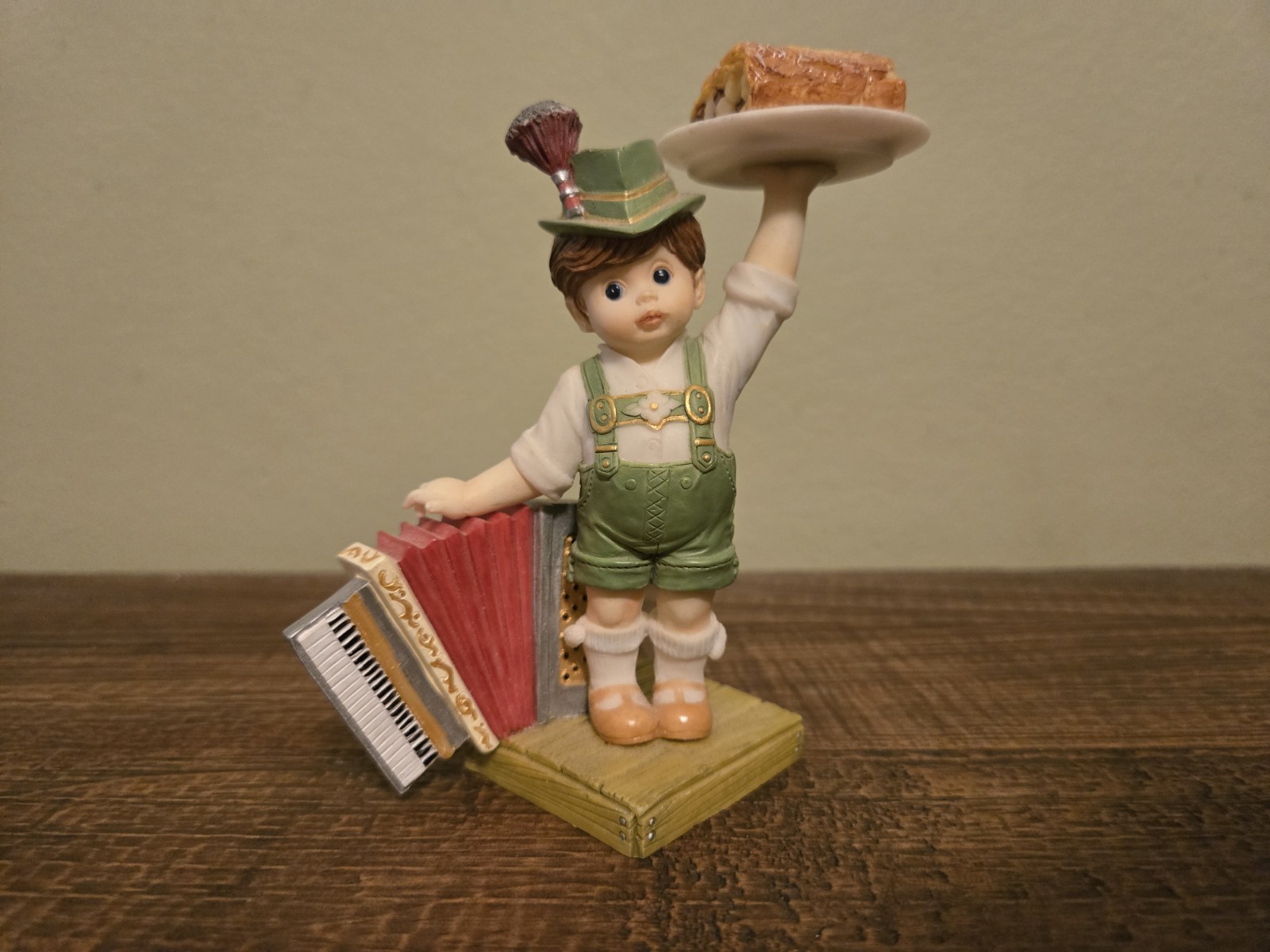 My Little Kitchen Fairies Strudel Fairie Figurine German Boy Enesco