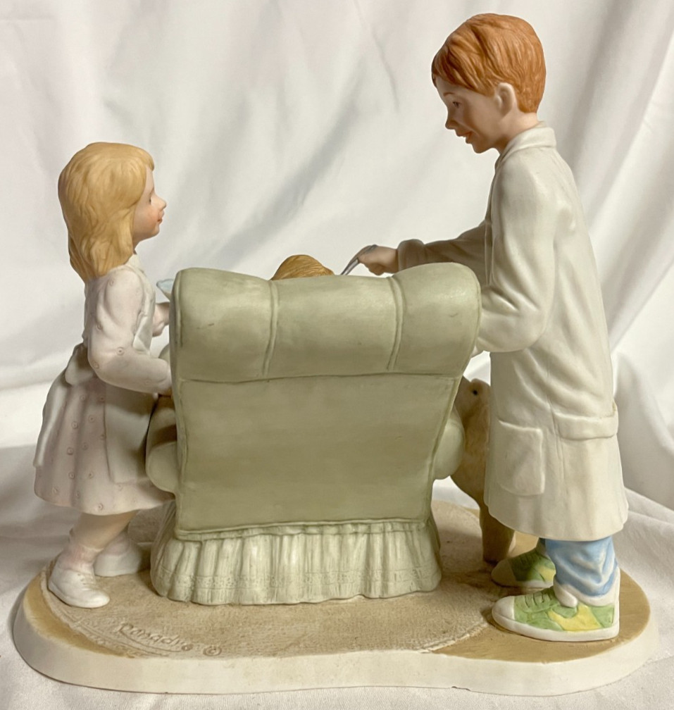 Ronadro Porcelain Dentist Figurine “Playing Dentist” Limited Edition 12 of 950