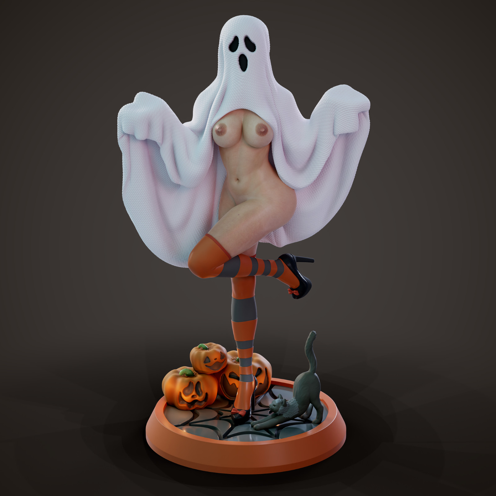 BUY NOW BEFORE EBAY DELISTS! Sexy Ghost – NSFW Resin 2″-8″ Unpainted Model Kit