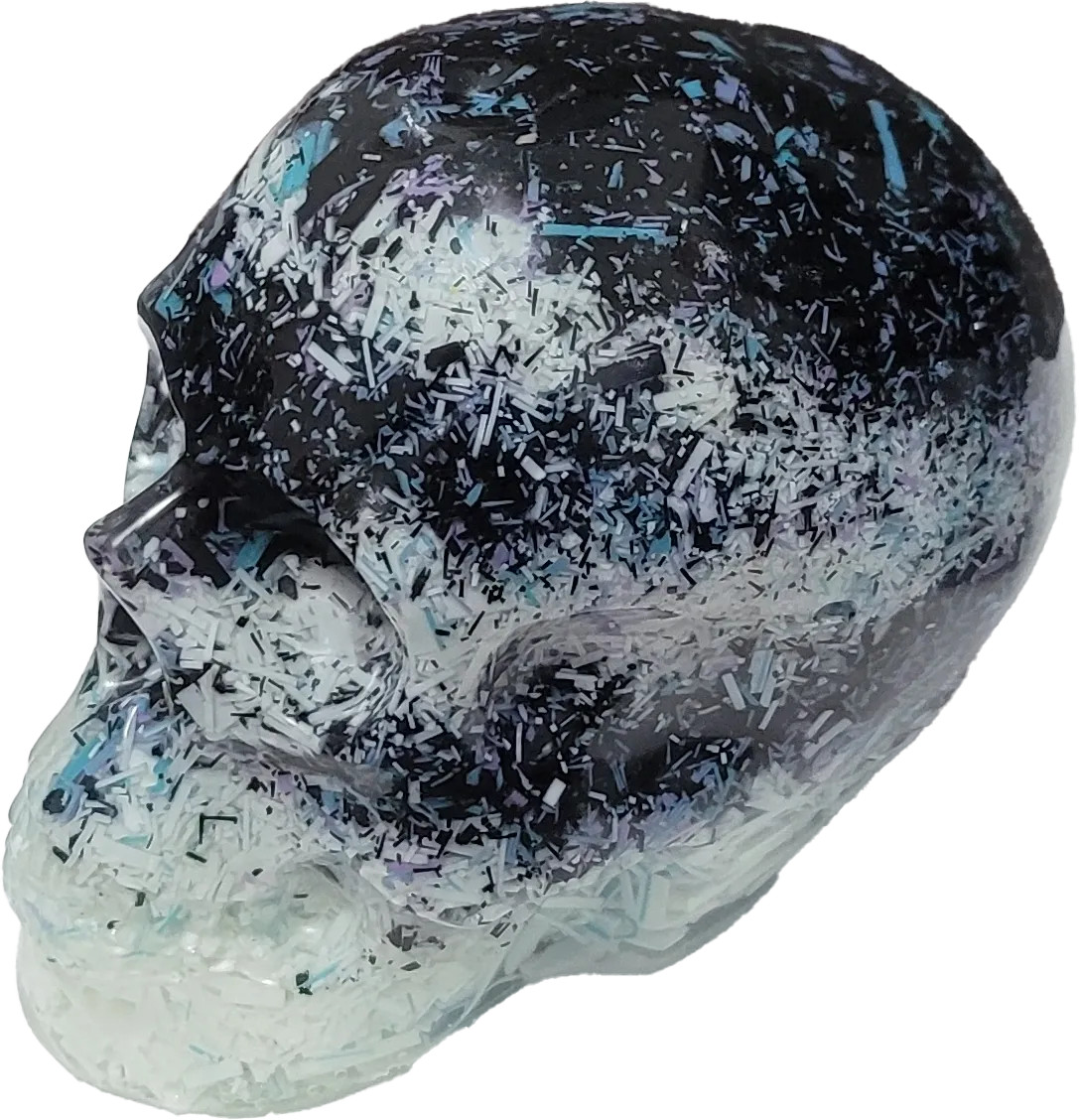Human Skull Figurines/Gifts For Adults/Teens/Home Decor/Edgy/Stylish Decor/Black
