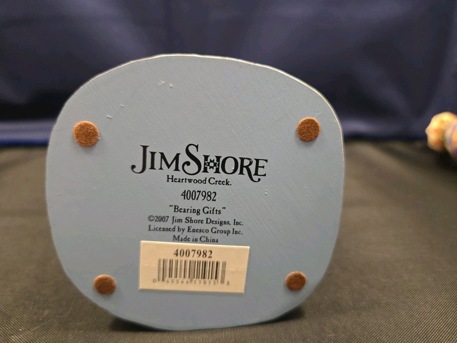 Jim Shore 2007 Set of 3 Blue Wiseman Figurines “Bearing Gifts” 4007982 w/ Box