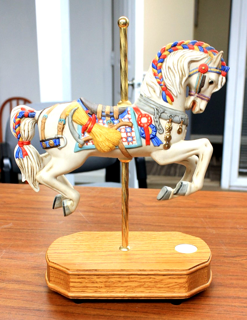 Lefton Carousel Collection Music Box Great American Spirit – Heartland (Of 2000)