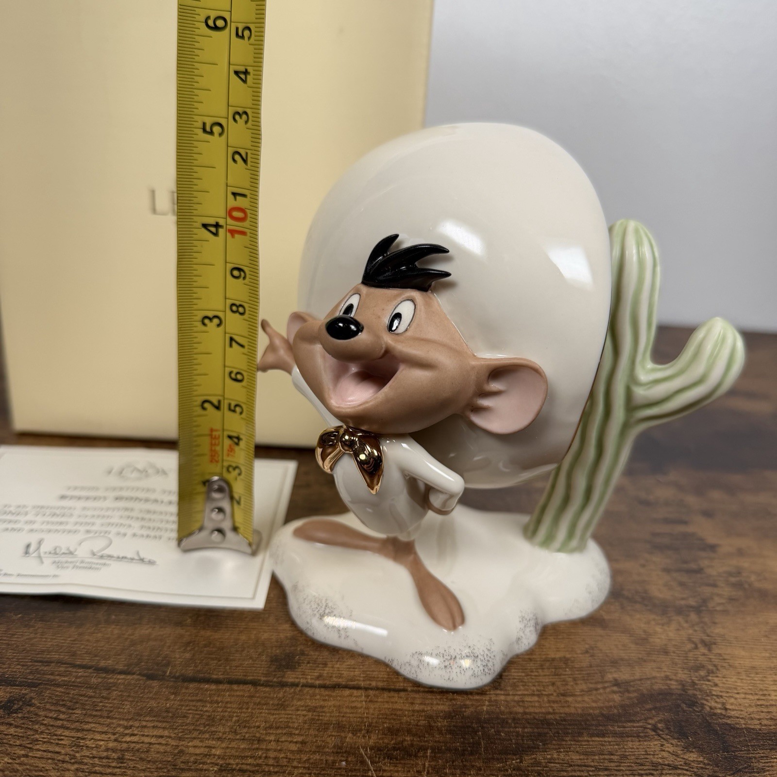 Vintage Speedy Gonzales Lenox Porcelain Figurine WB Looney Tunes w/ Box & Cert.