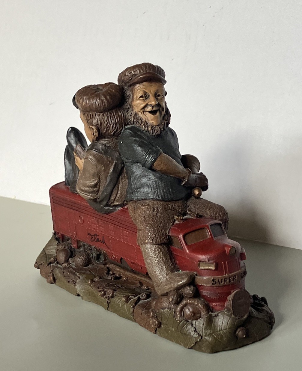 Vintage Tom Clark Gnome Figurine Train Series 1992 Cairn Studio 5.5×7 Inches