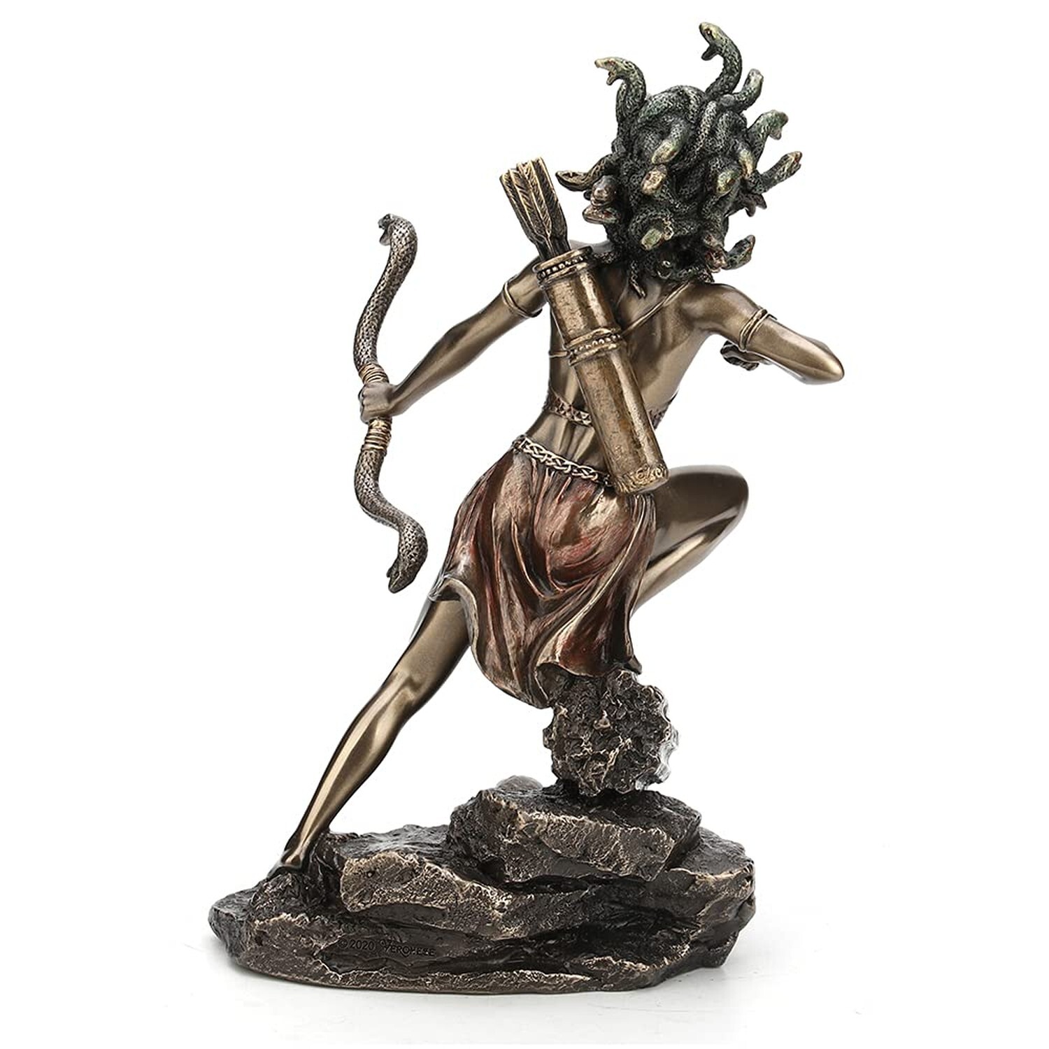 Veronese Design 8 1/2 Inch Tall Bipedal Huntress Medusa Archary Stance Bow an…