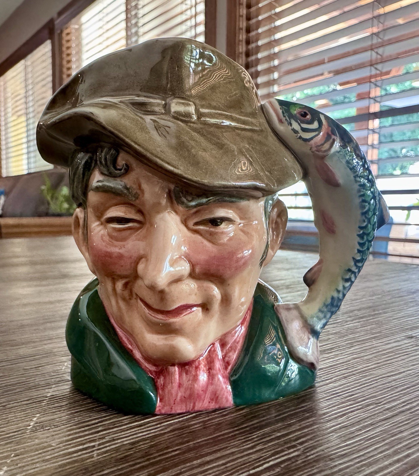 Vintage Royal Doulton Toby jug entitled “The Poacher,” designed by Max Henk.