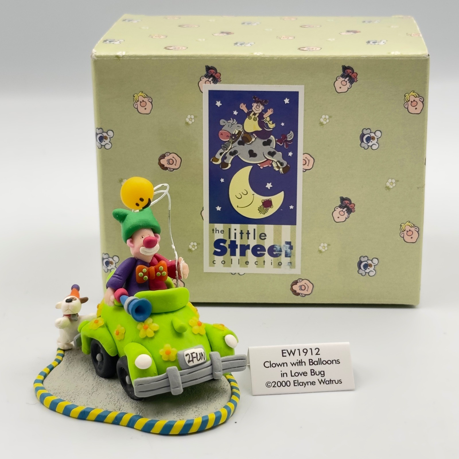 2000 Coyne’s & Company Little Street Elayne Watrus 2 Fun Clown Figurine EW1912