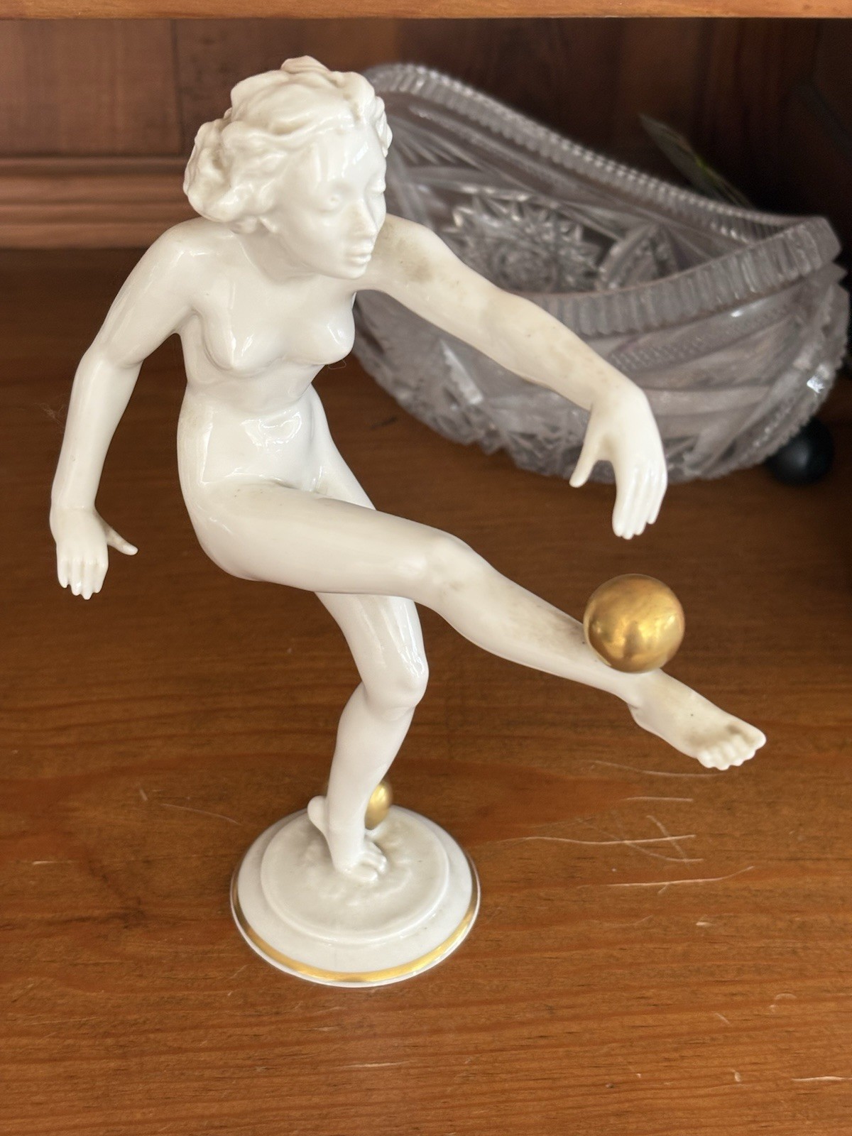 Art Deco Porcelain Figurine Hutschenreuther Selb -Carl Werner, German ‘BALANCE’