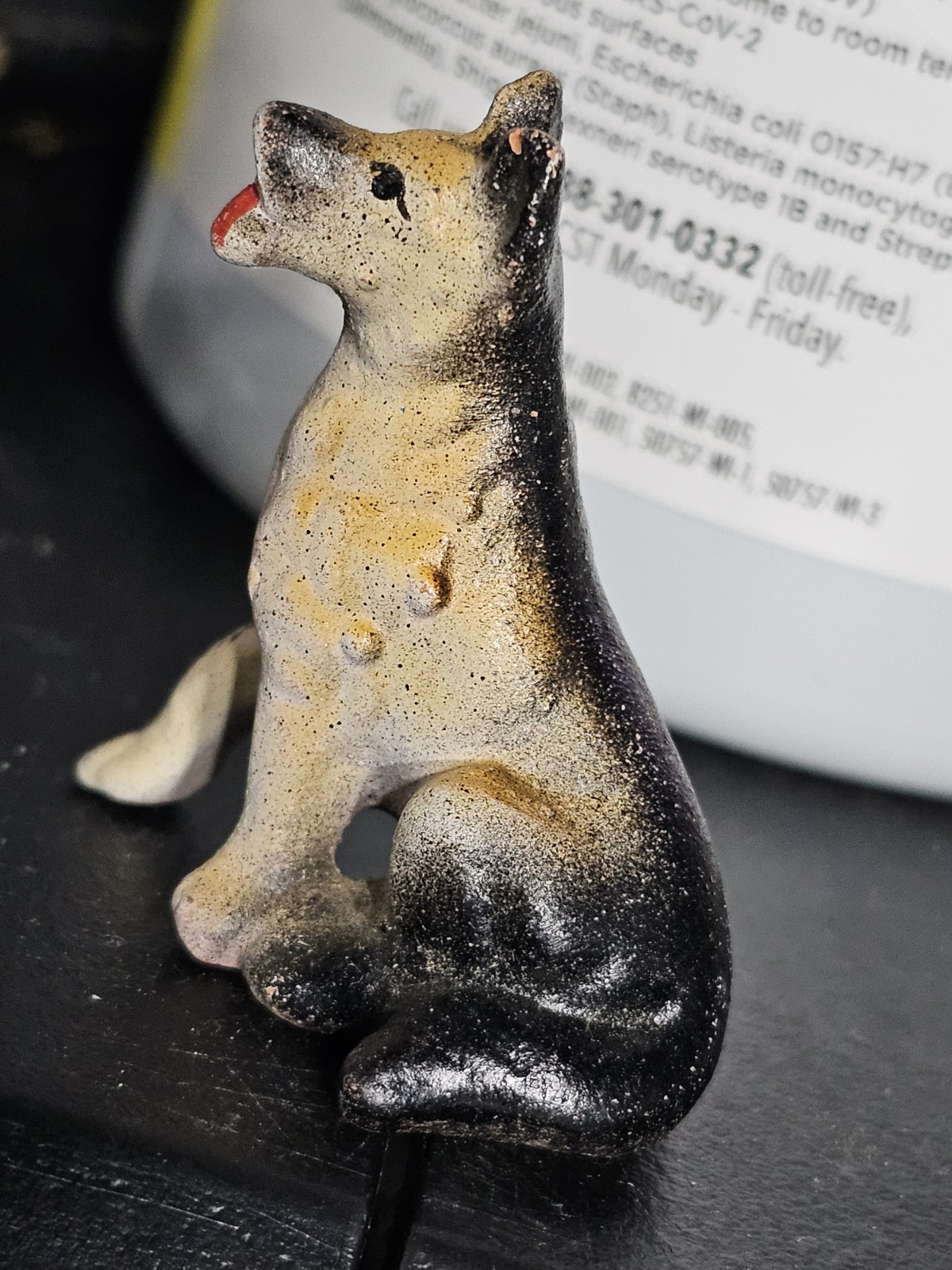 Vintage German Shepherd Dog Mini Figurine Pup Puppy Aruba