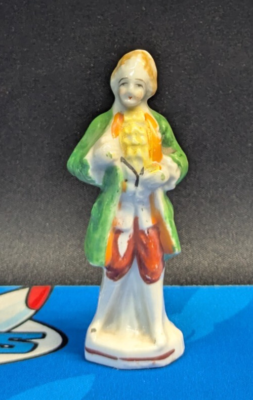 Occupied Japan – Moriyama – English Victorian Male w/ Green Clothing 4.5″