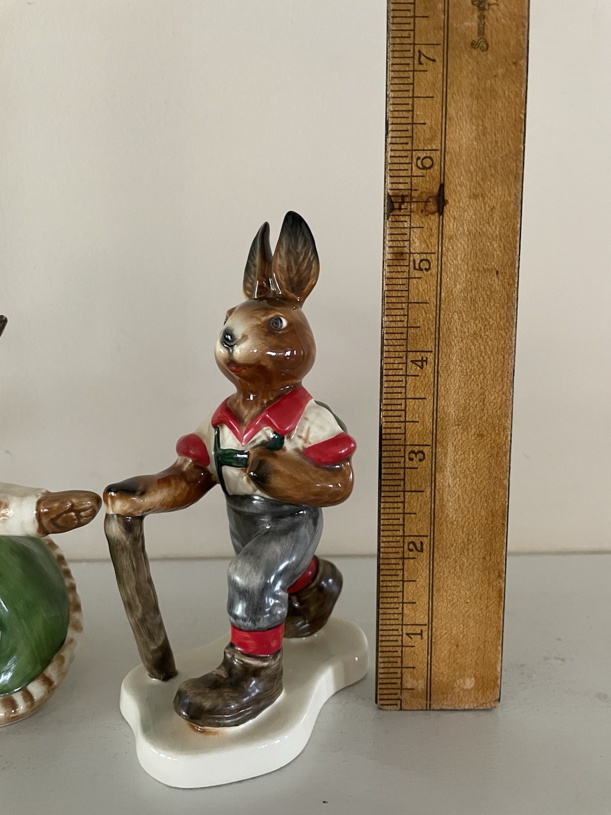 Lot of 3 Goebel Bavarian Bunny/Rabbit Figurine Germany Hand Painted EUC