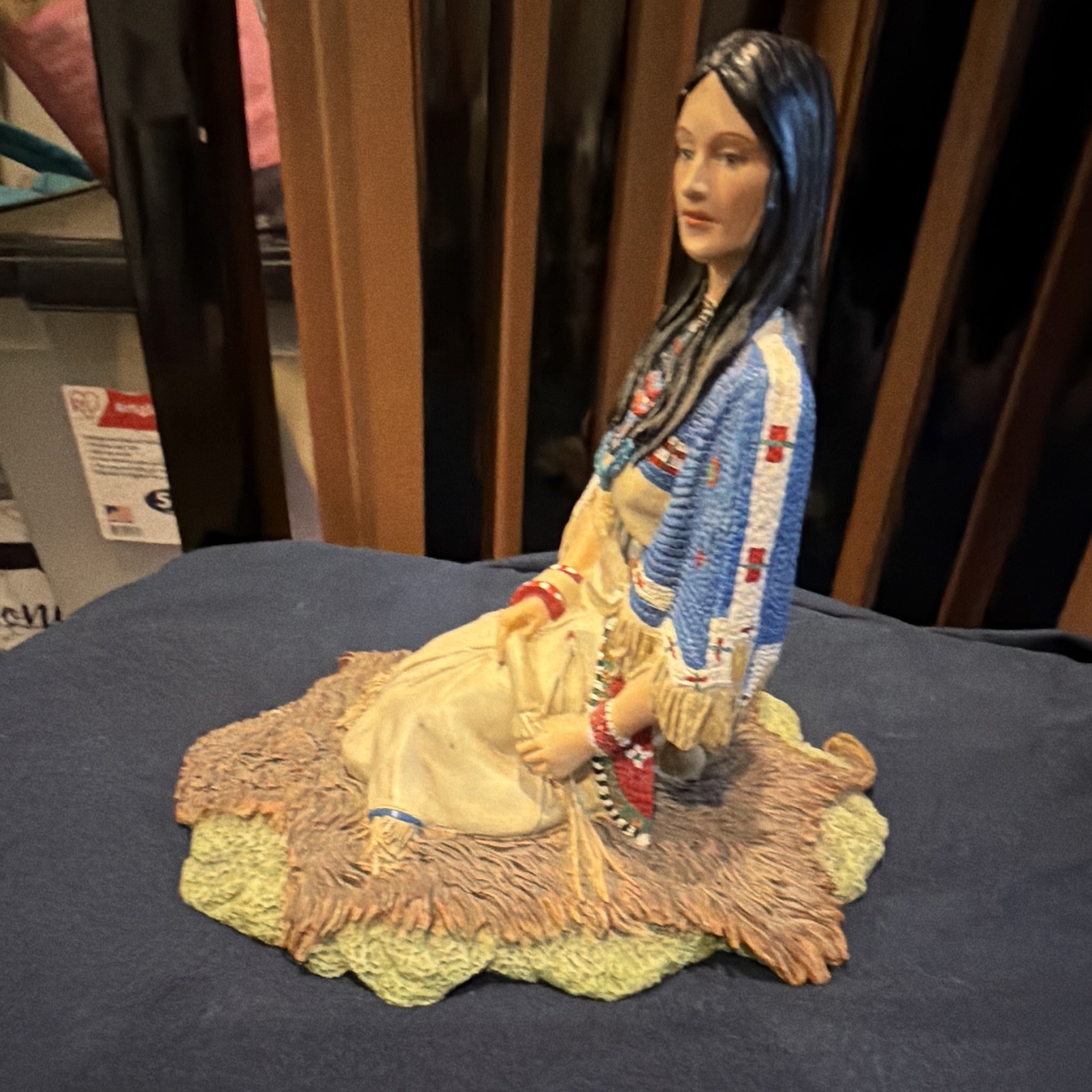 Falling Star Noble American Indian Women Figurine Collection Resin Multicolor