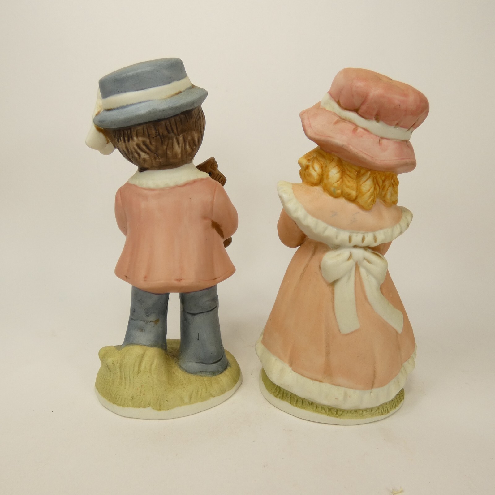 Vintage 1970’s Homco Girl Doll Boy Rocking Horse Toys Figurine #1419 AGJ&L
