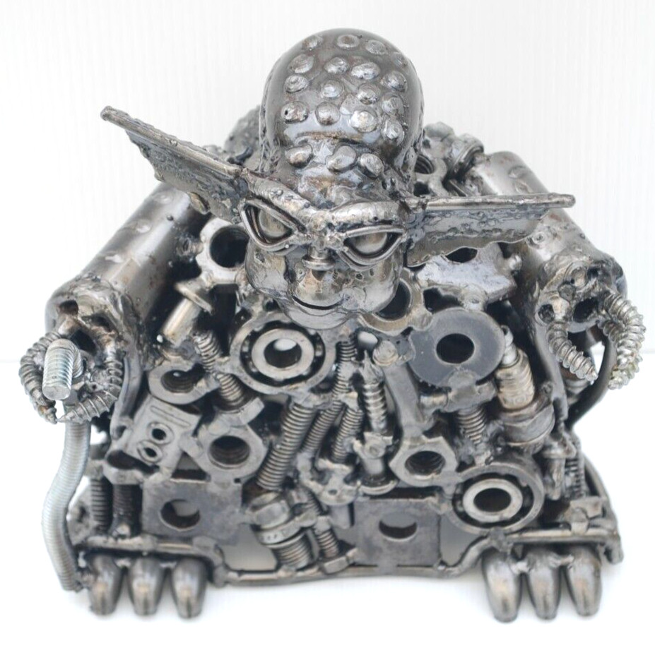 Yoda Star War recycled metal sculpture, Father day gift for dad, Gift for son