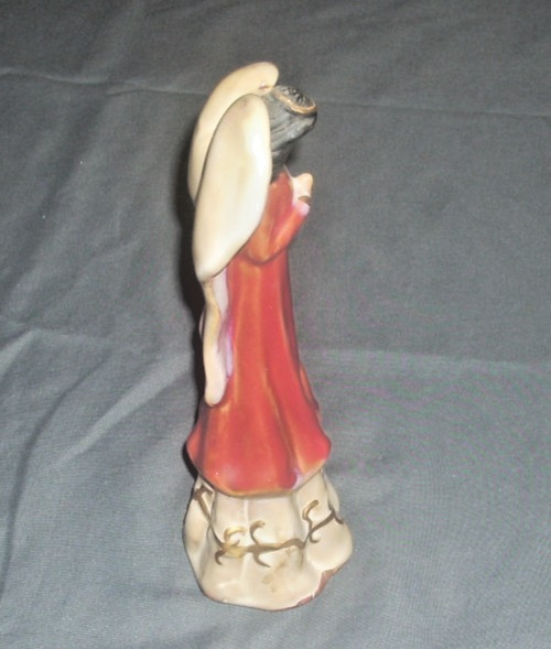 VTG 1990s 7.5 inch Glazed Ceramic Praying Angel Figurine – Great Condition