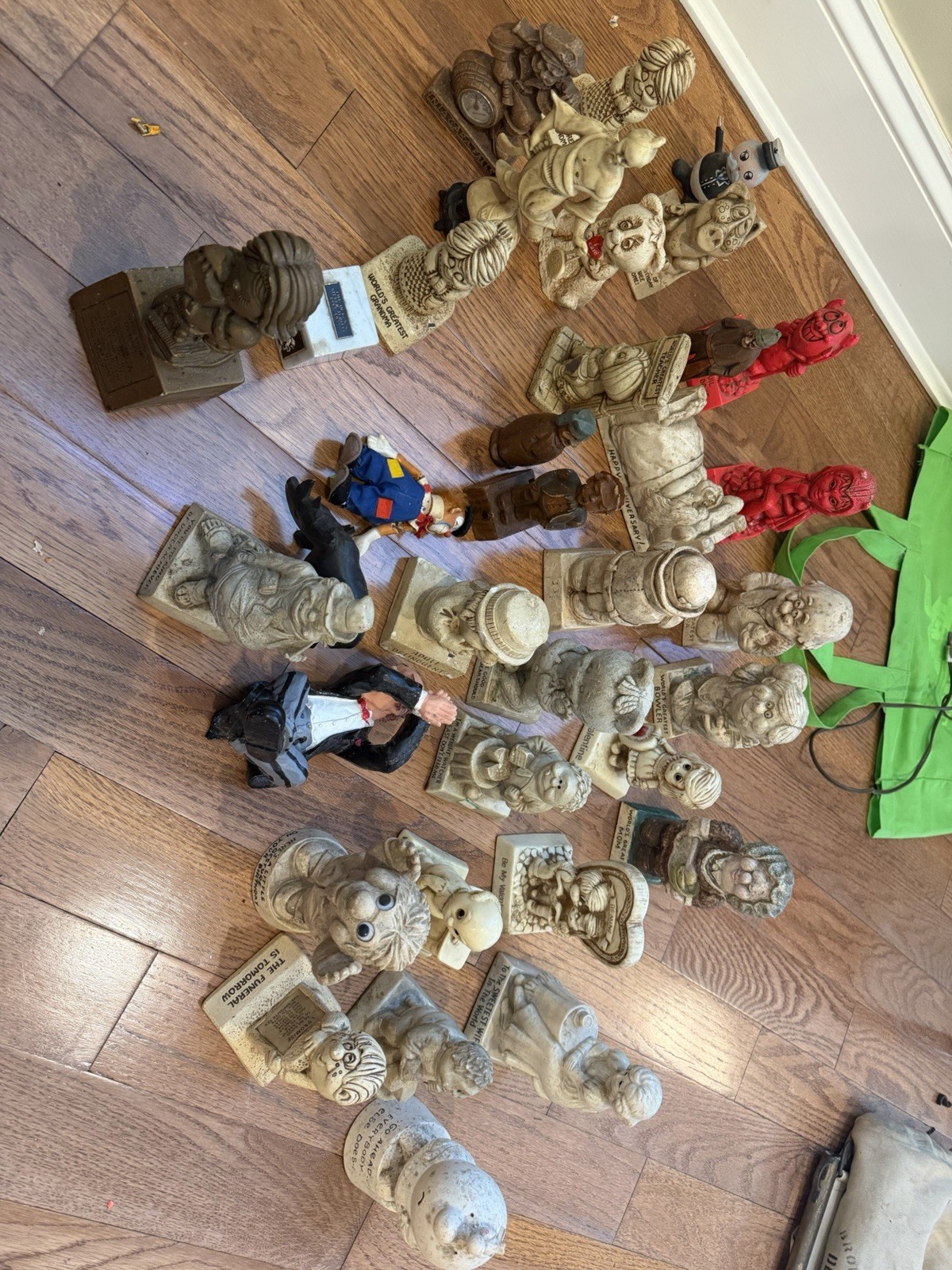 Large Vintage Figurine Lot 30+ Pieces Resin Ceramic Characters Mixed Collection