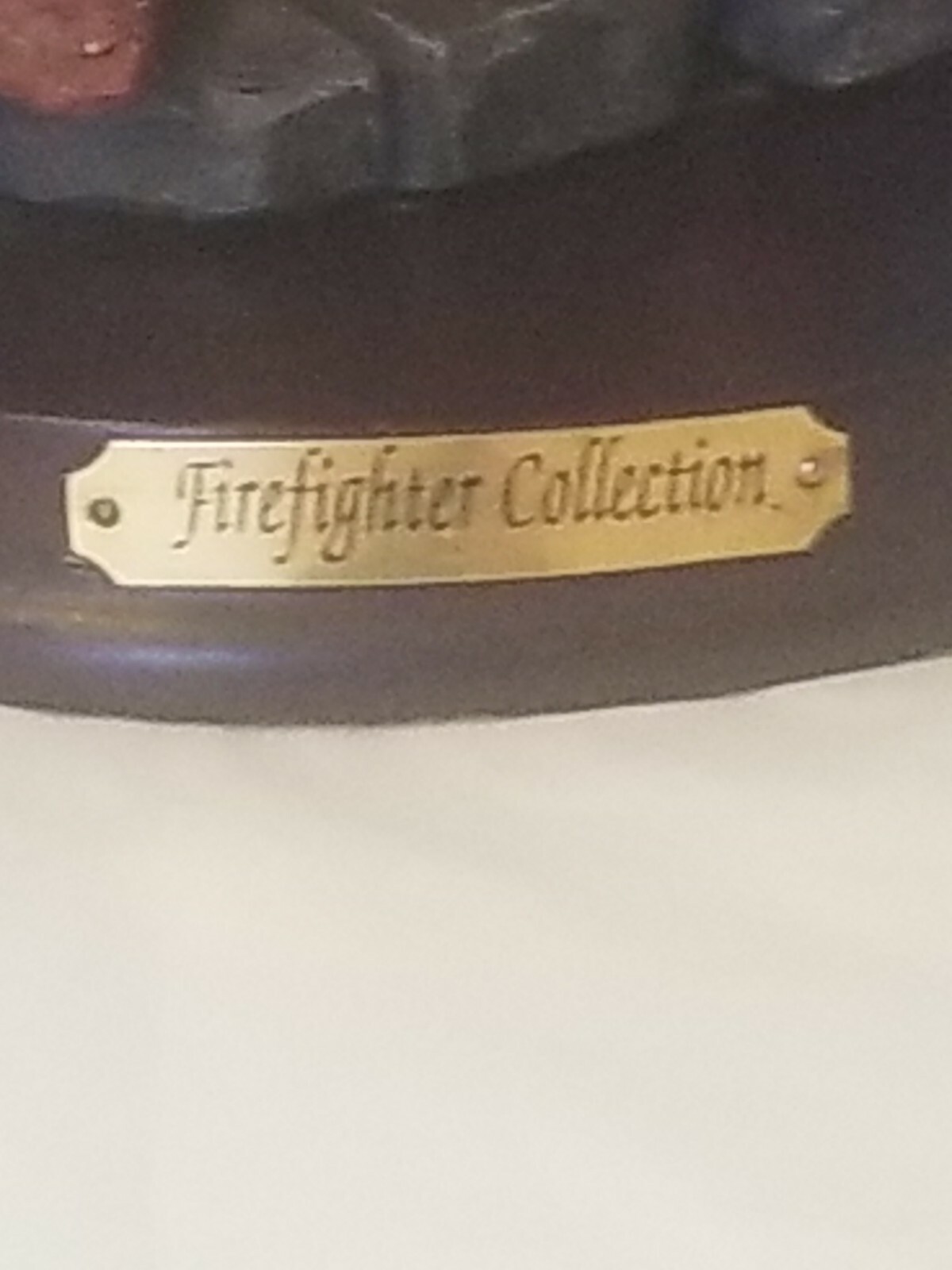 Vtg Firefighter Collection Figurine Tribute Our Unsung Heroes Angel Protection