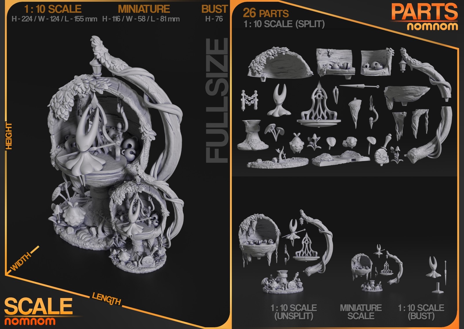 Silk Inspired Resin Diorama | Unpainted High Detail Collectible Scale Model Kit