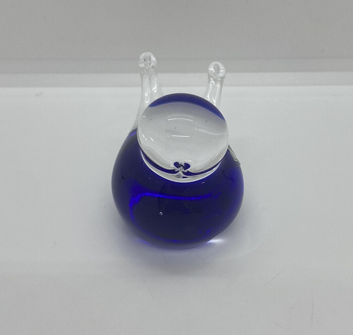 Beautiful Vintage Czech Republic Cobalt Blue Bird Figure Figurine Chick