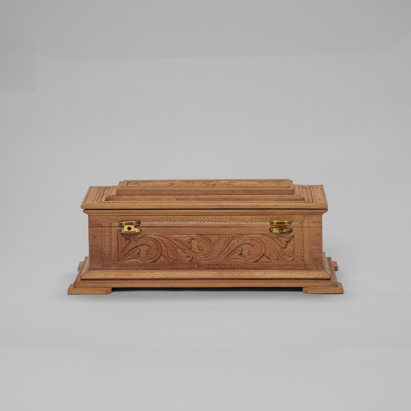 Minicreature Brown Wooden Jewellery Organizer Box Handmade Decorative Storage