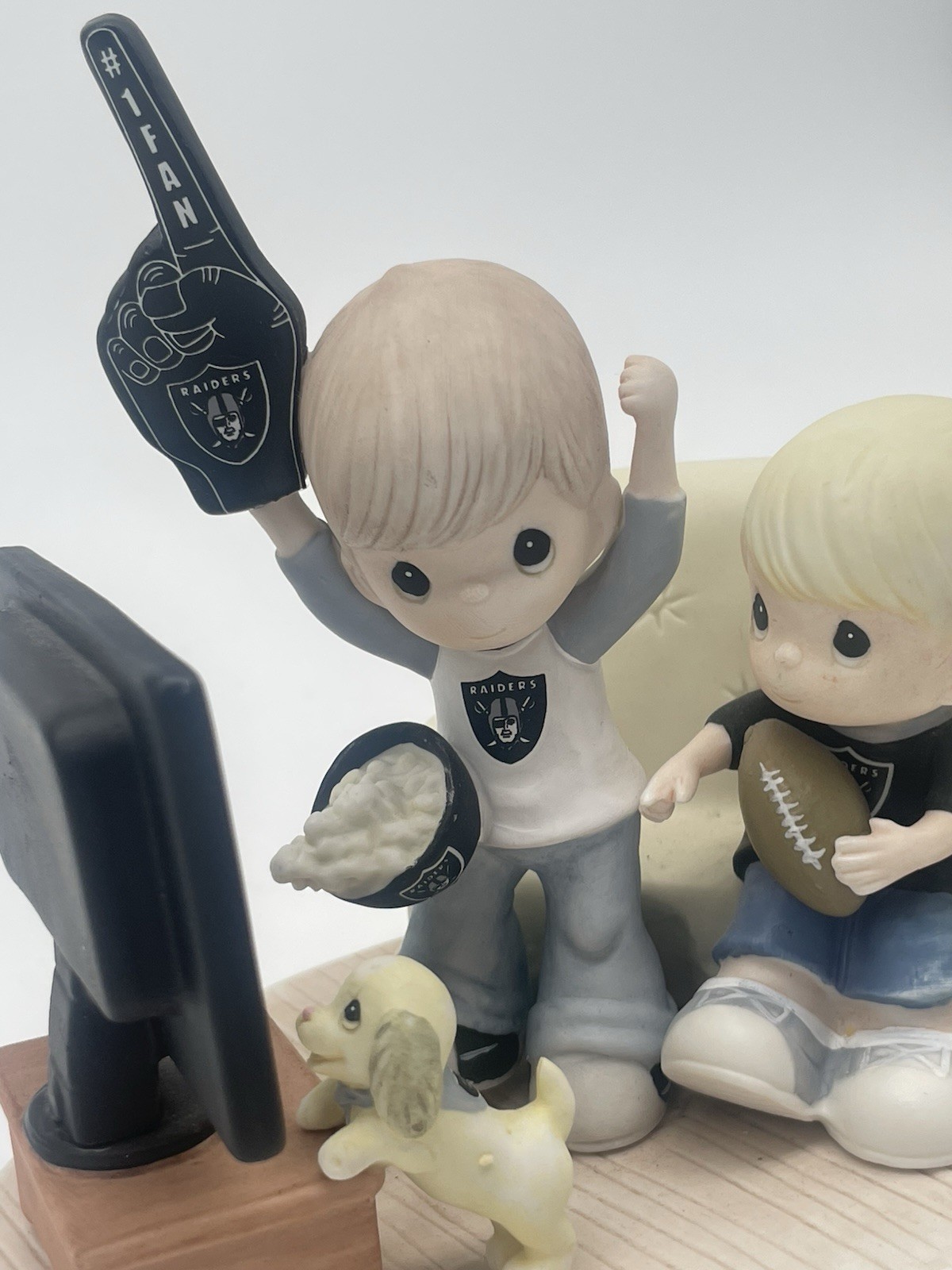 Raiders Precious Moments Porcelain Multicolor Football Sports Figurine