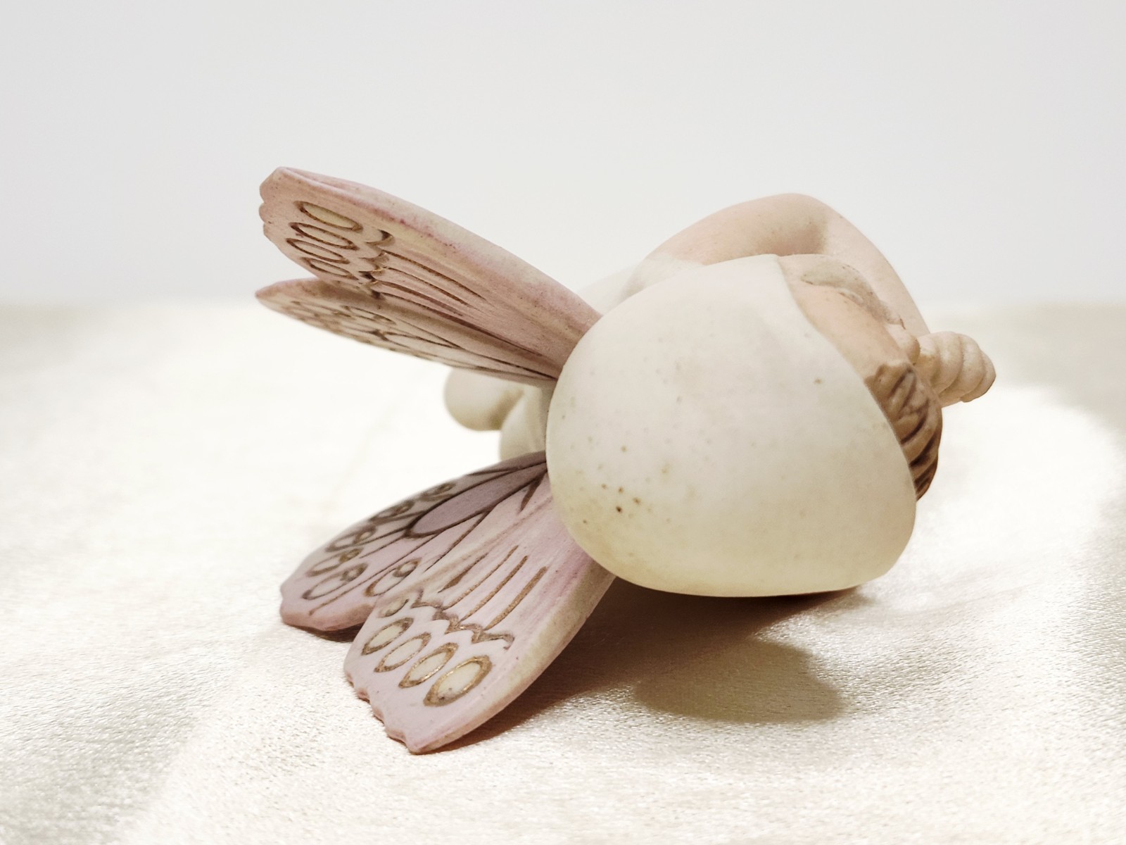 Vintage Matte Porcelain Sugar Baby Butterfly Fairy Figurine – 1950s
