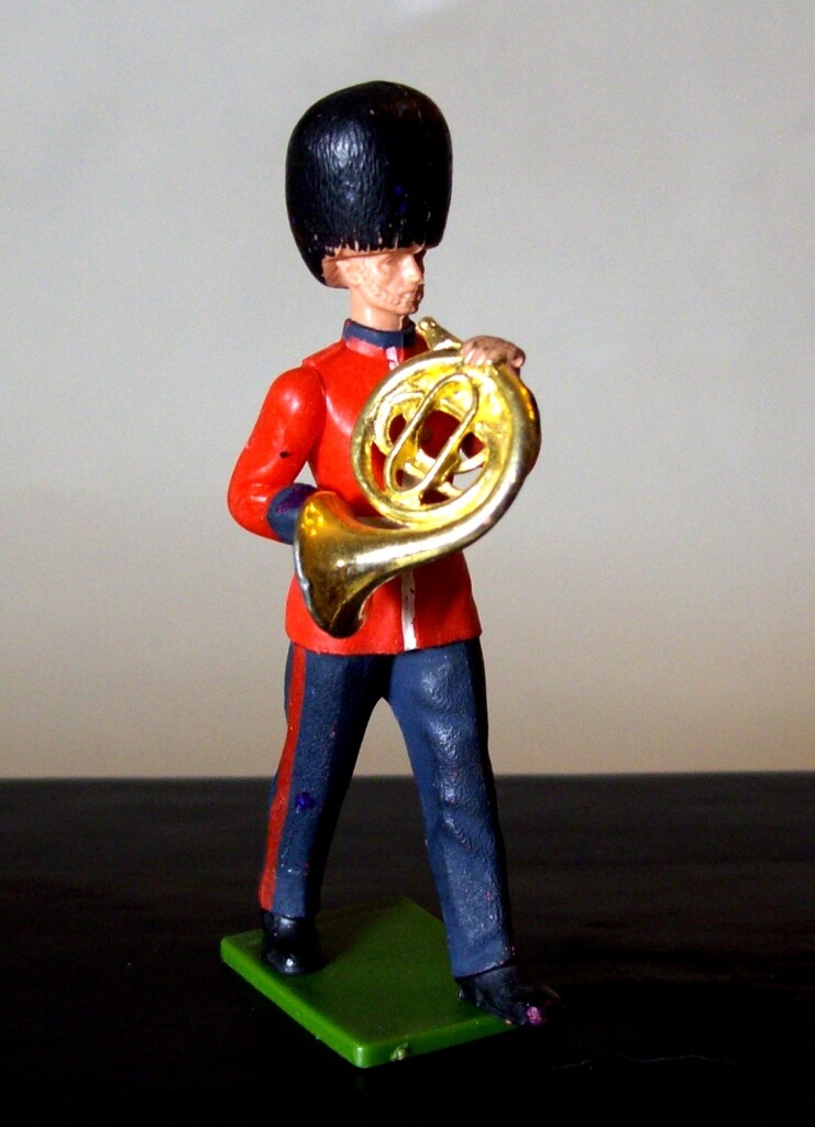 Vtg. Toy Soldiers Band, 10 pcs. (mostly Britains) Made in England in 1960’s