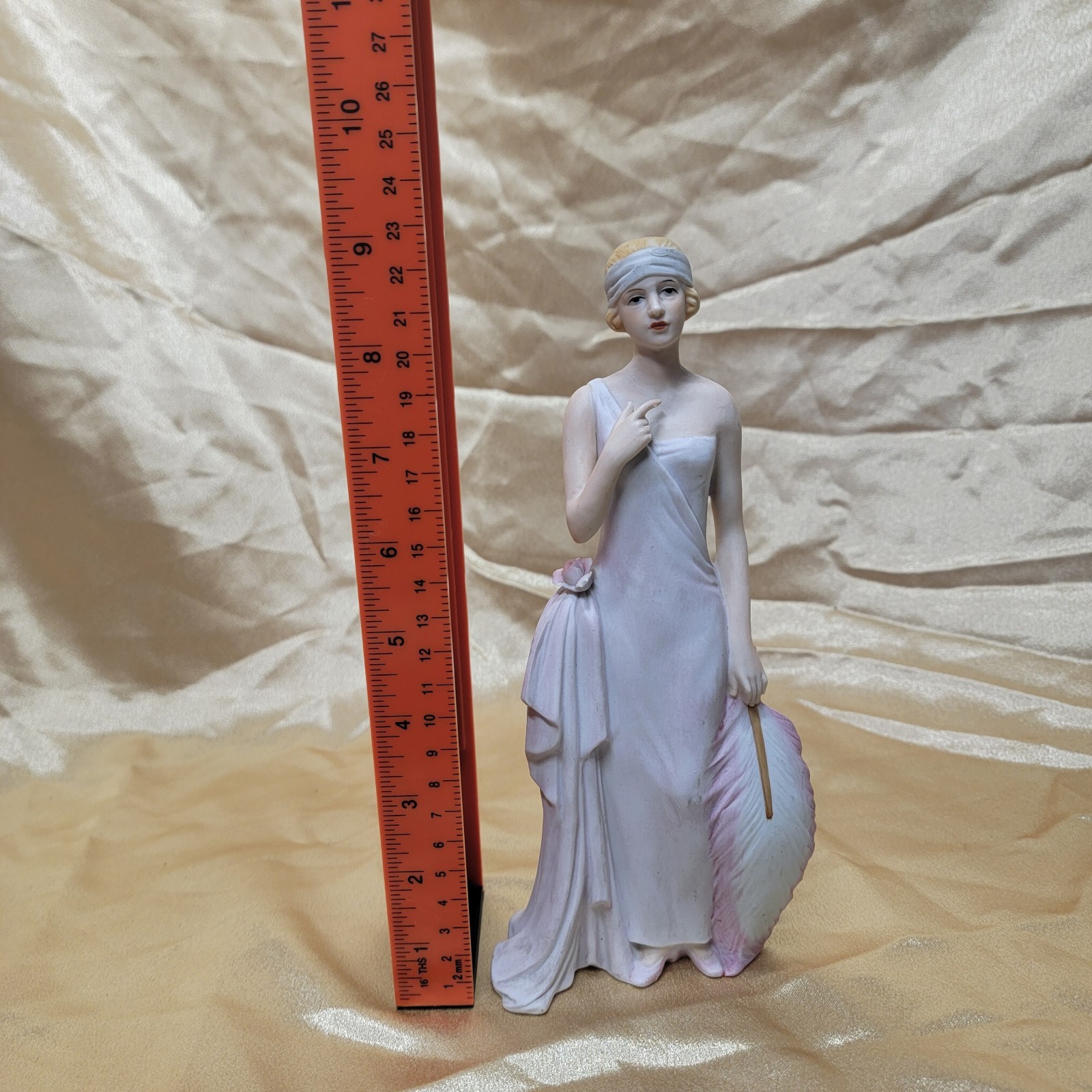 Vintage Liberty Figurine – Bisque Porcelain Lady – 1900s Era